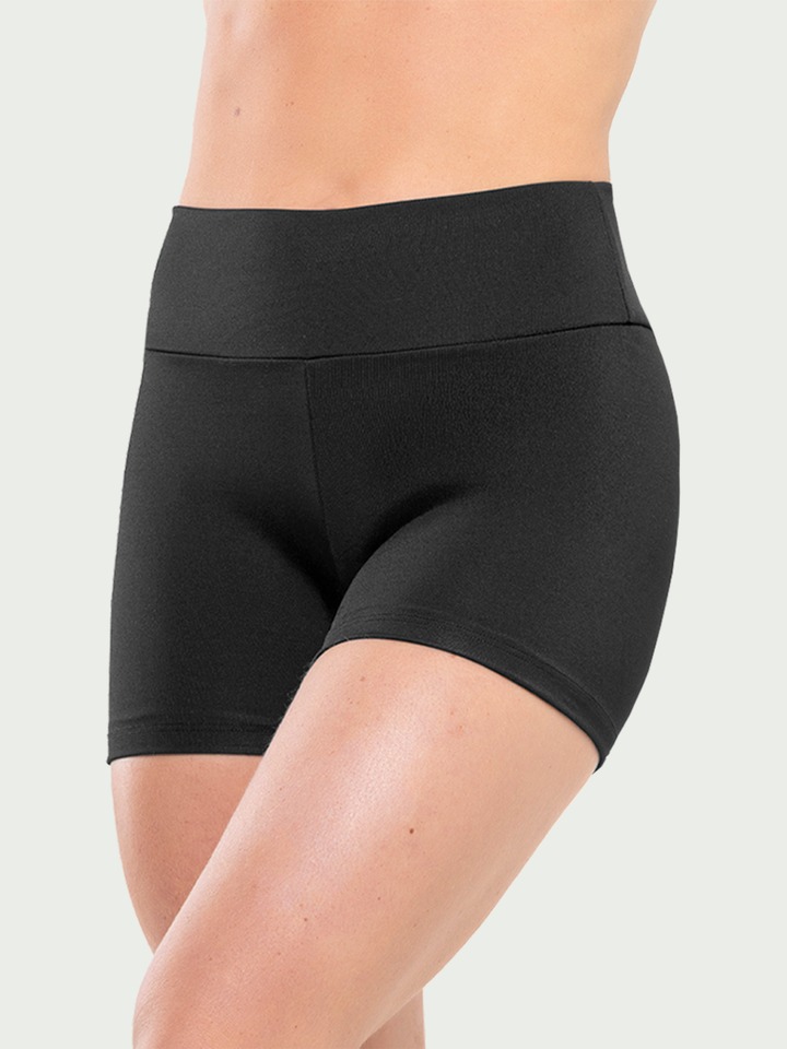 Short Curto Cintura alta Fitness Feminino Academia Preto
