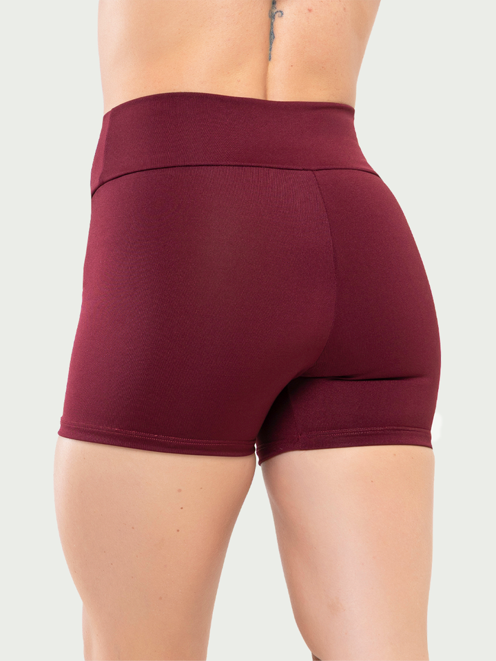 Short Curto Cintura alta Fitness Feminino Academia Rubro