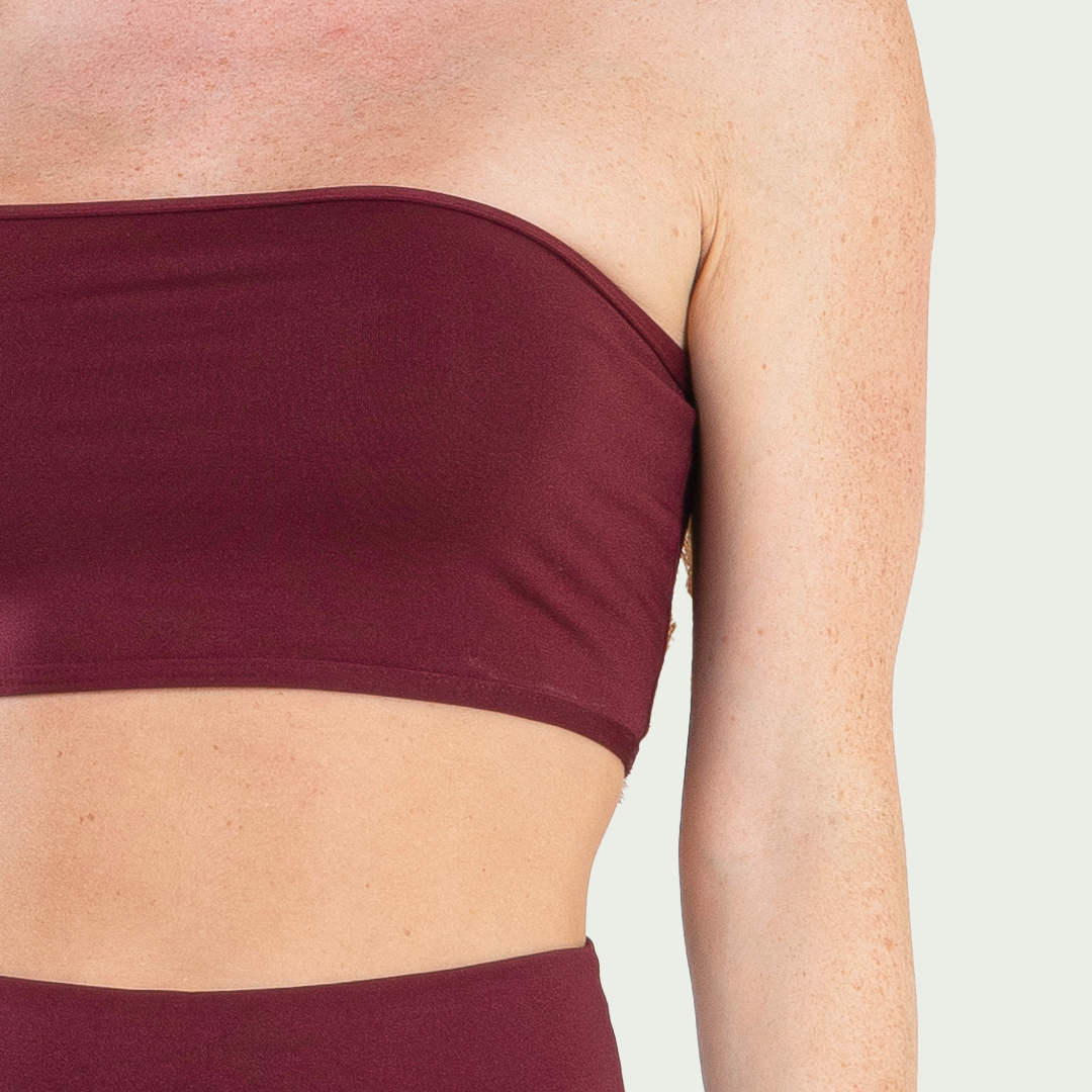 Top faixa Sem Bojo Suplex Feminino Rubro