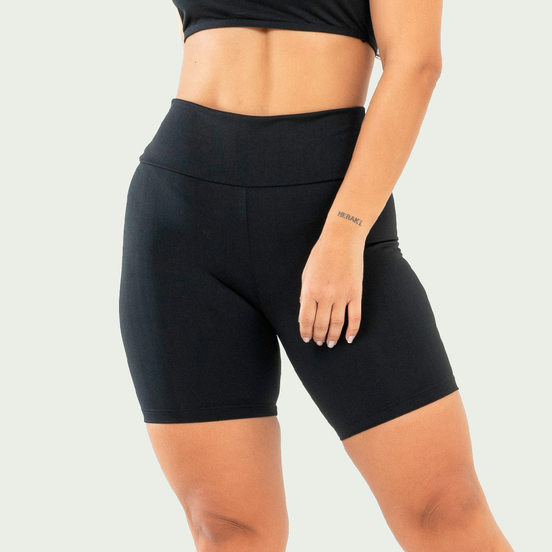 Short Fitness Feminino Básico Preto