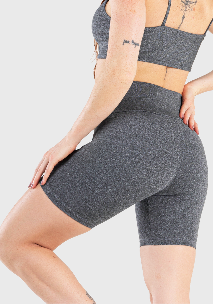 Short Fitness Feminino Básico Mescla