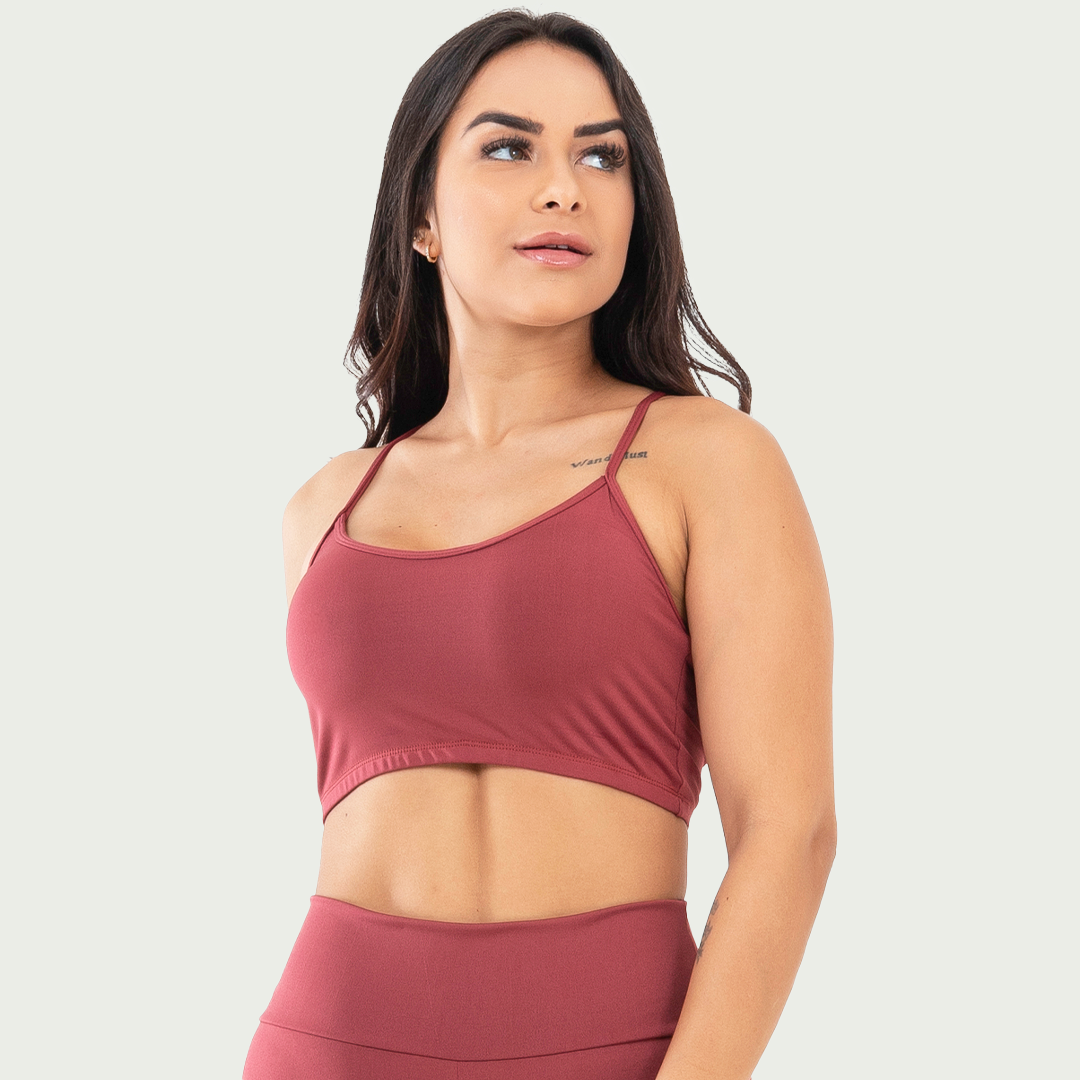 Top Nadador Básico Sem Bojo Rubro