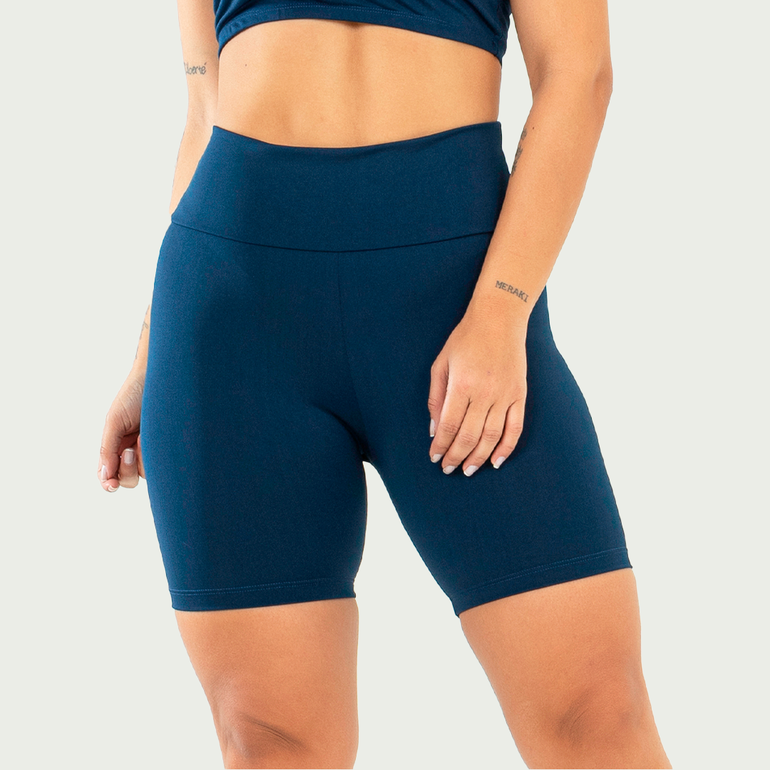 Short Fitness Feminino Básico Marinho