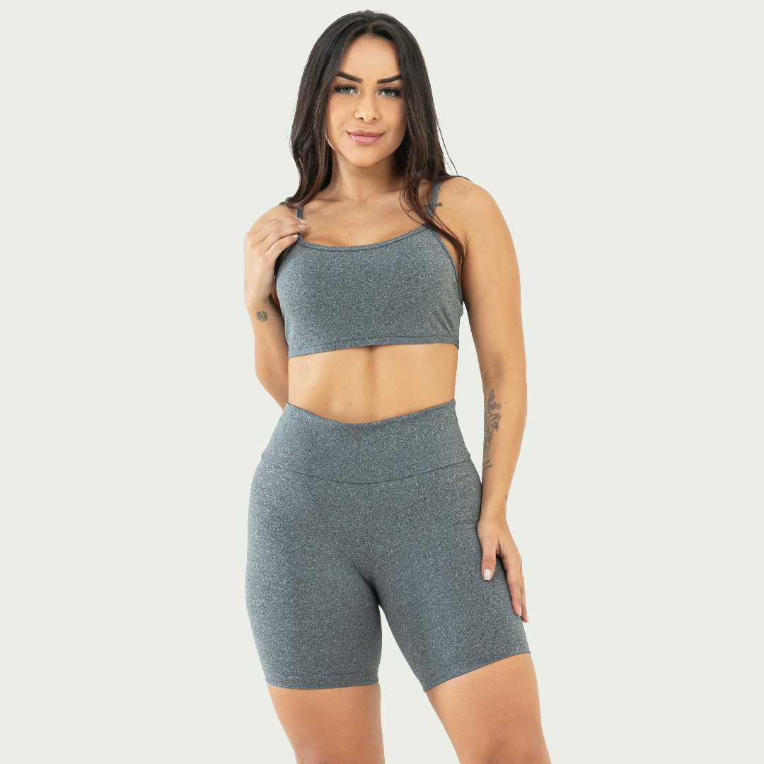 Conjunto Short e Top Nadador Básico Mescla