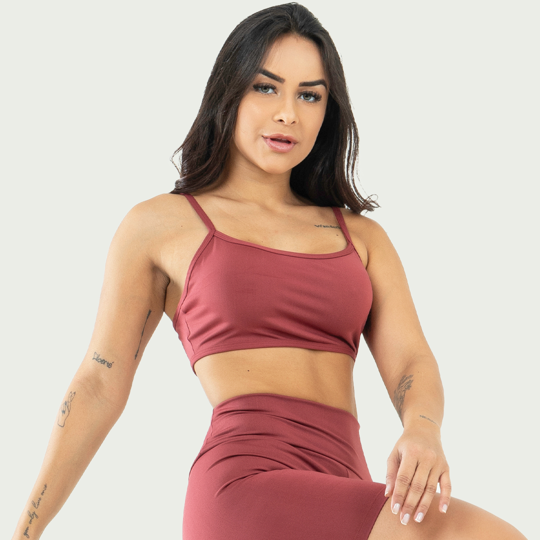 Top Alcinha Básico Sem Bojo Rubro