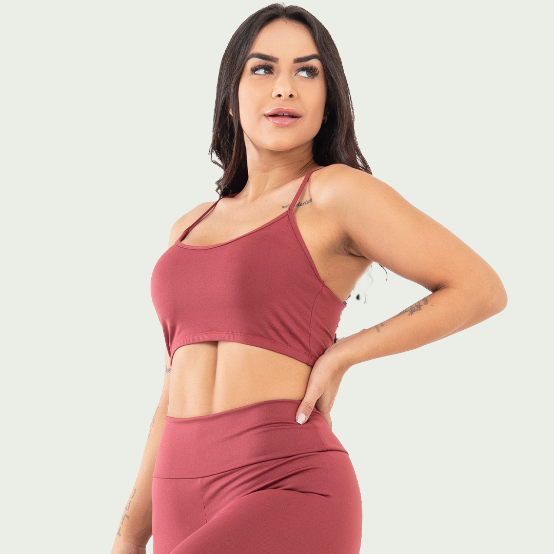 Top Nadador Básico Sem Bojo Rubro