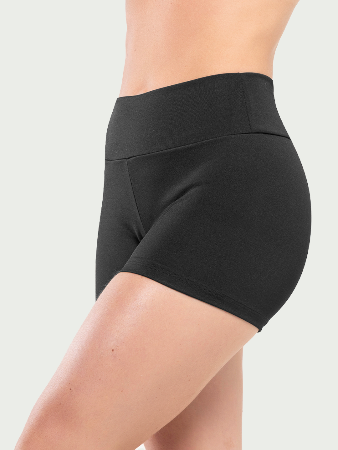 Short Curto Cintura alta Fitness Feminino Academia Preto