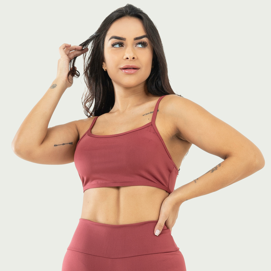 Top Alcinha Básico Sem Bojo Rubro