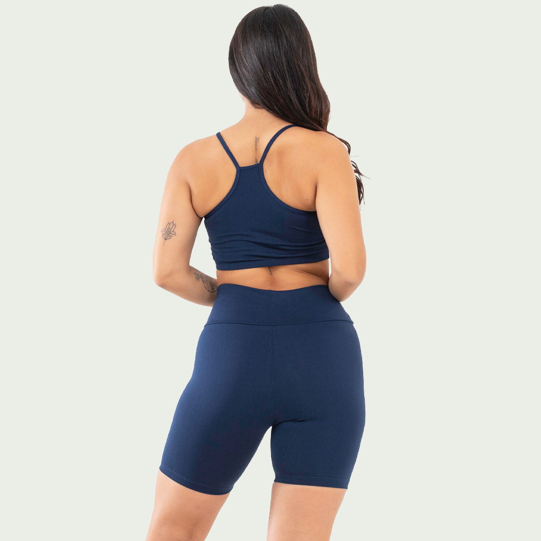 Conjunto Short e Top Nadador Básico Marinho