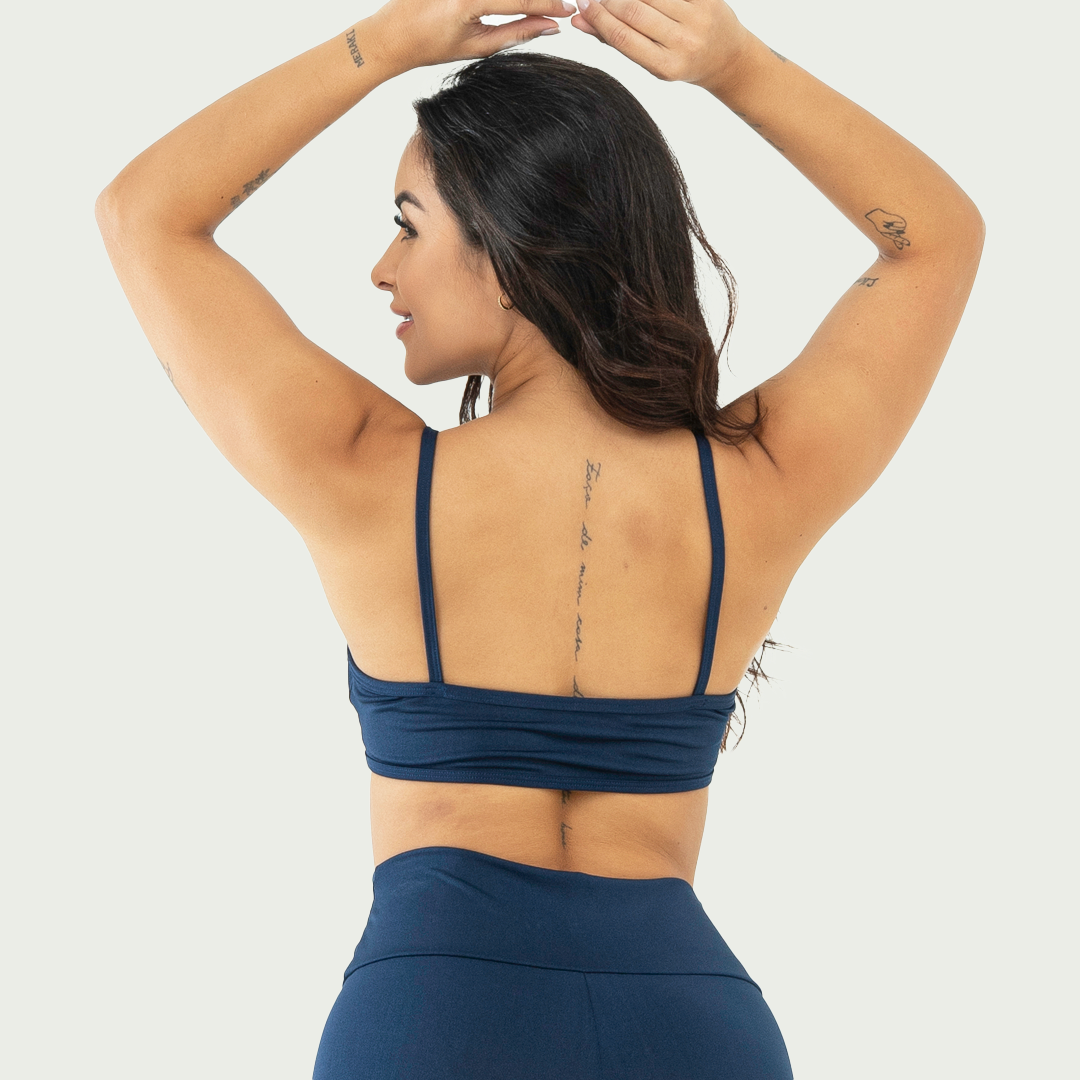 Top Alcinha Básico Sem Bojo Marinho