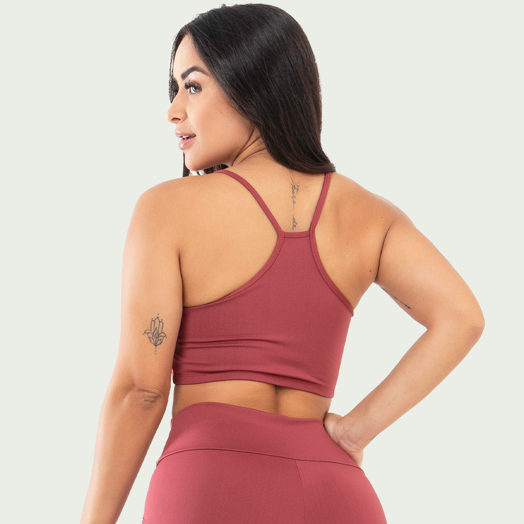 Top Nadador Básico Sem Bojo Rubro