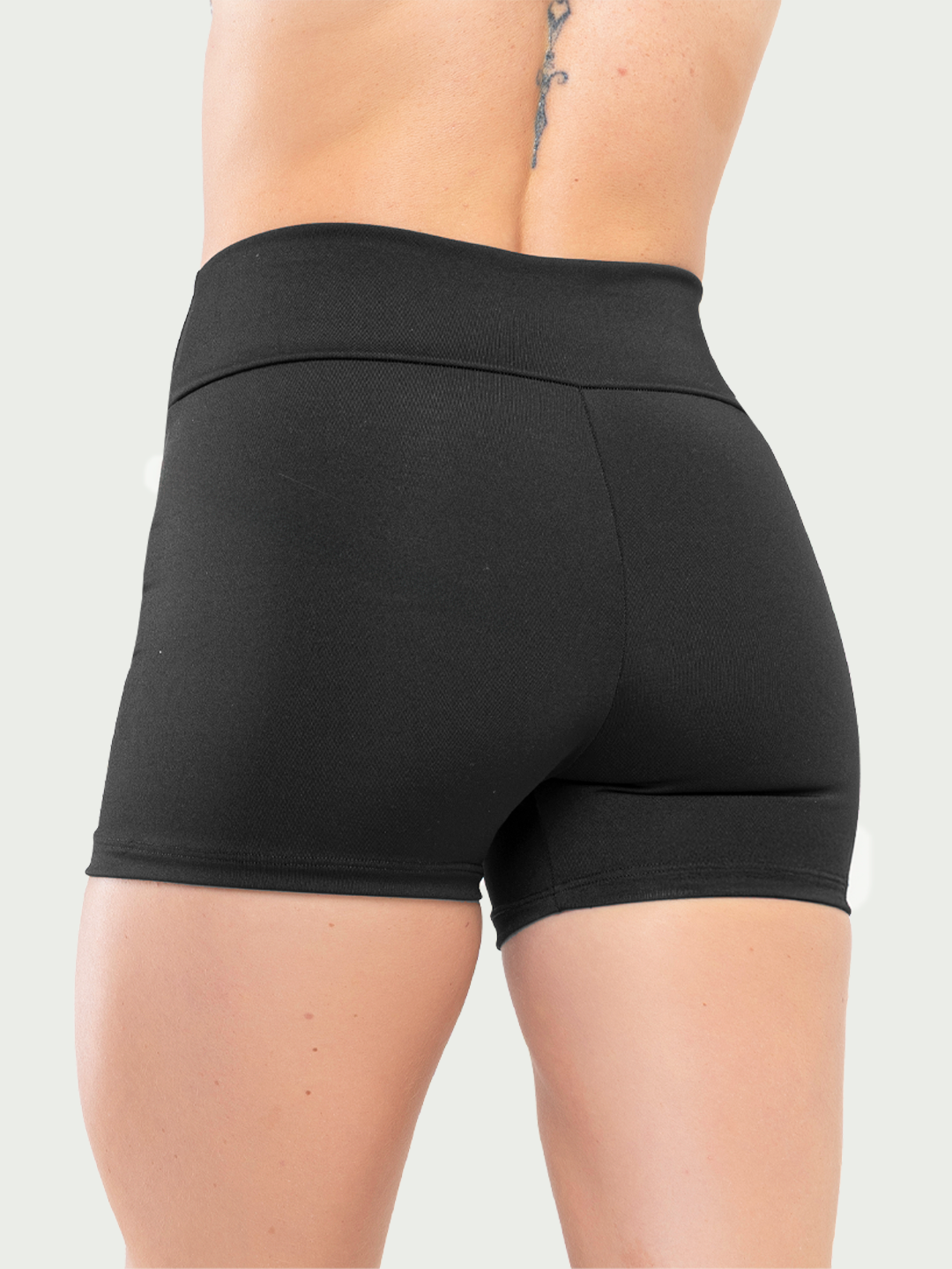 Short Curto Cintura alta Fitness Feminino Academia Preto