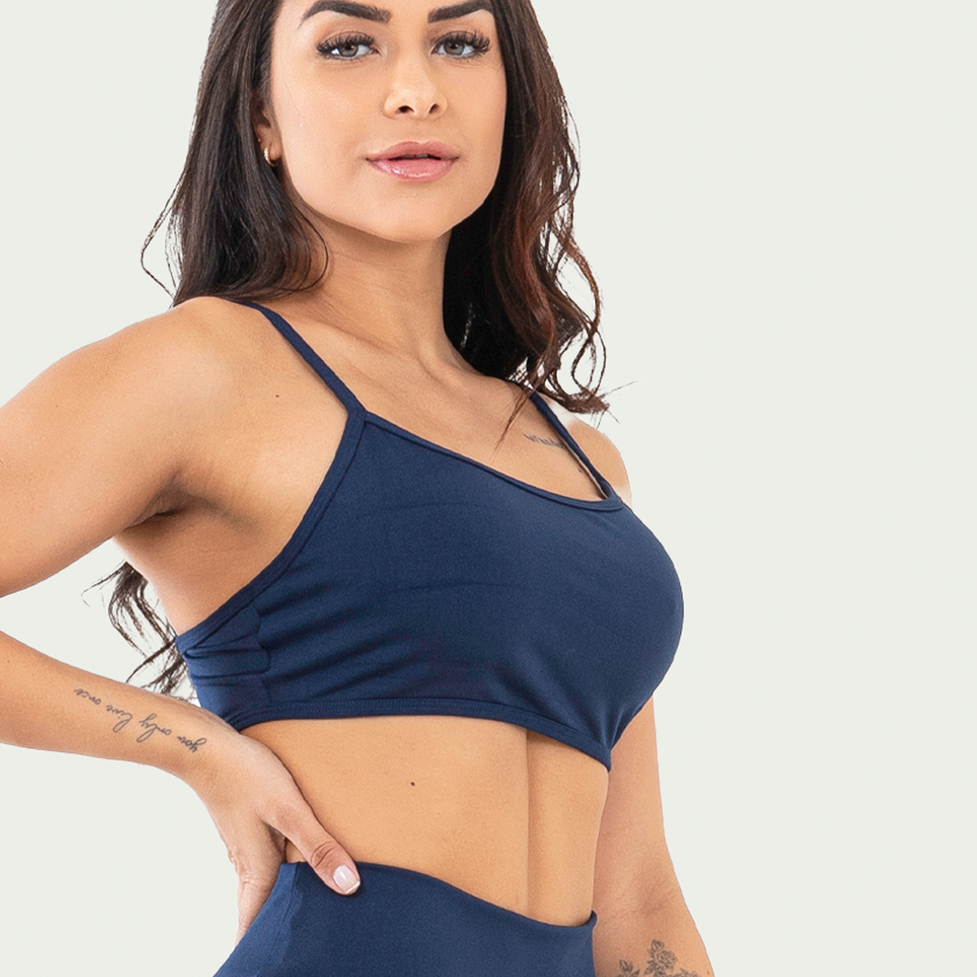 Top Alcinha Básico Sem Bojo Marinho
