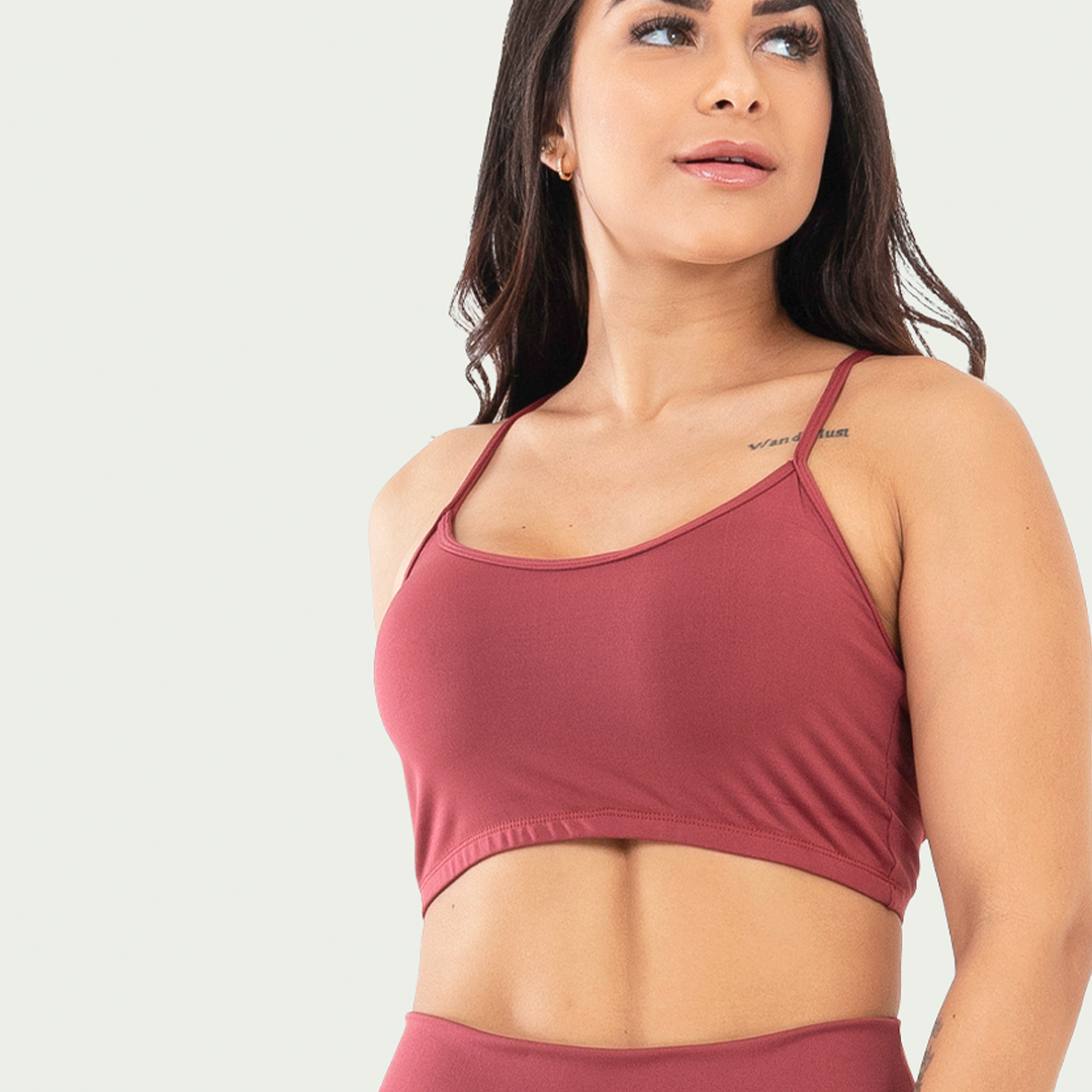 Top Nadador Básico Sem Bojo Rubro