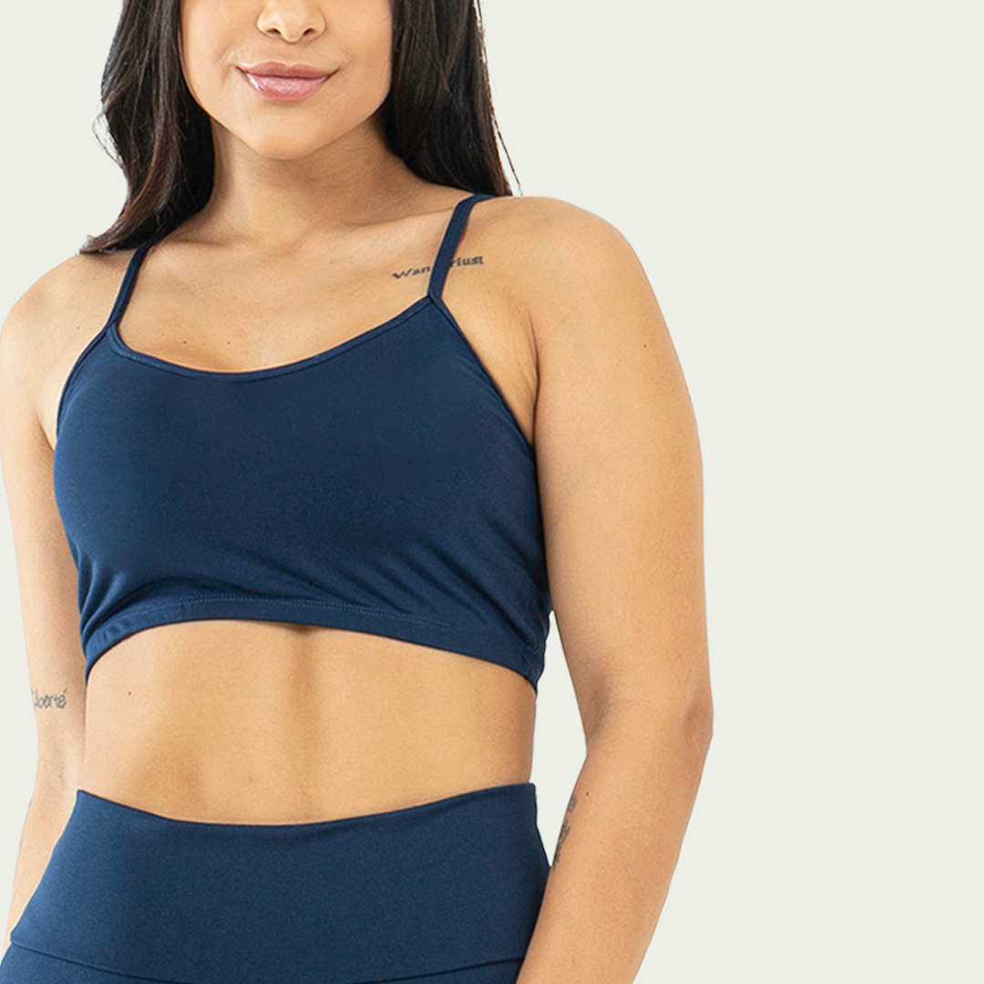 Top Nadador Básico Sem Bojo Marinho