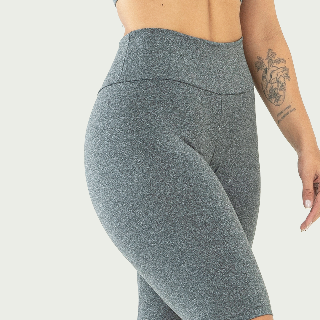 Bermuda Fitness Feminina Básica Mescla