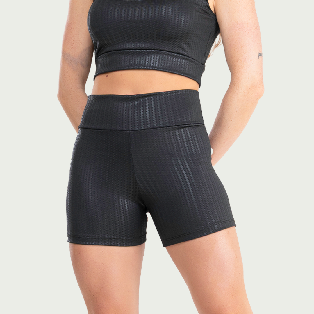 Conjunto Blackout Feminino Short e Top Preto